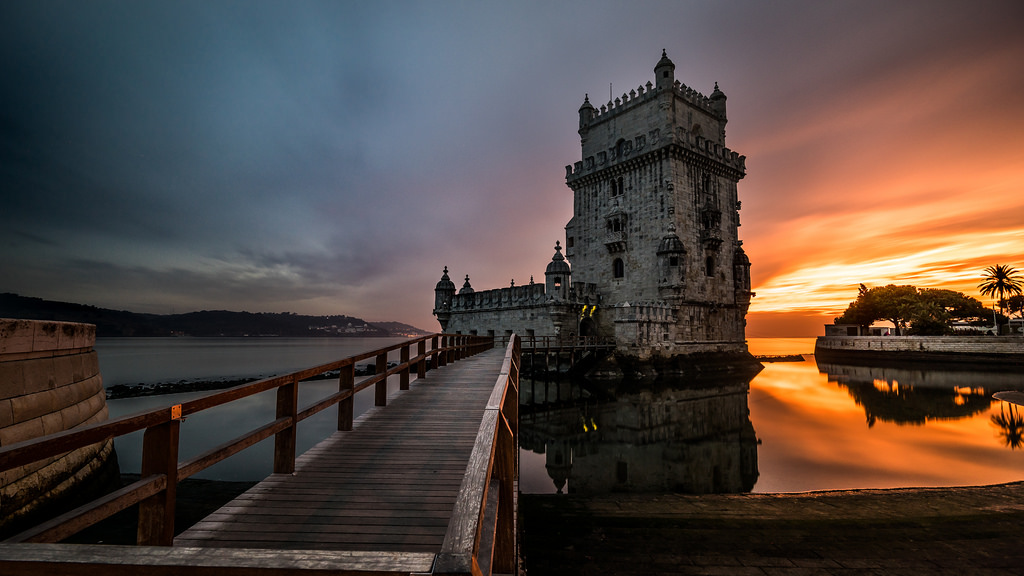 Belem Tower at dusk, Lisbon